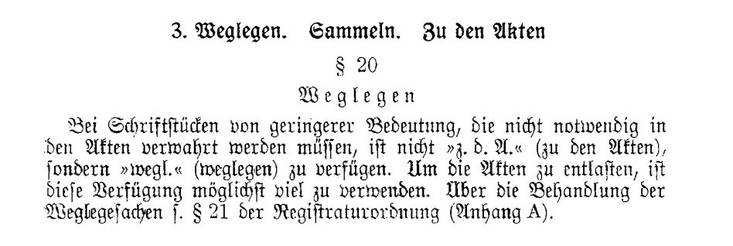 Weglegesache Zitat